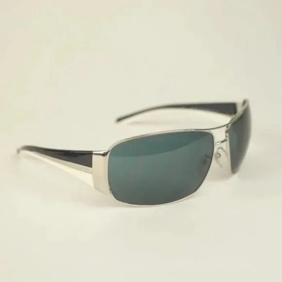 Prada SPR74G Black and White Shield Sunglasses main image 6